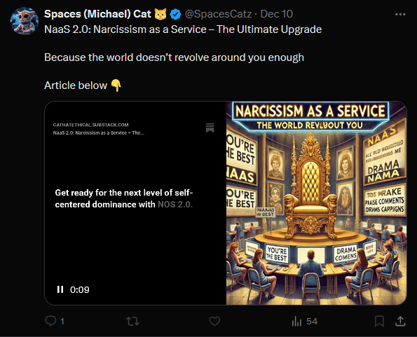 catz_hatz's tweet photo. Michael has never attended higher education, His articles are nothing more than pseudo-intellectual garbage.

Experts within the field of #Psychology know that those with #NPD would NOT admit to having NPD let alone offering a service even if it's within the realm of fantasy. https://t.co/XD1X7AAmhT