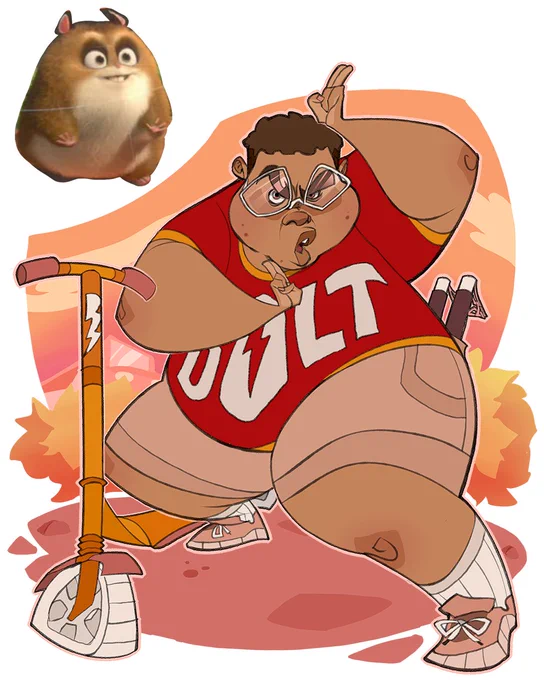 Another reason to not care about the opinions of the "it's just a drawing" crowd on here is that there is no ""correct"" way to have fun as a black artist to them. I drew my own human version of the Bolt characters just for fun and racists lost their minds. THEYRE ANIMALS lmao 