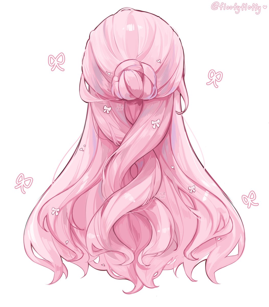 floofyfloffy's tweet photo. 🌸💧— hair practice ↻ https://t.co/Z5dEF9xVDA