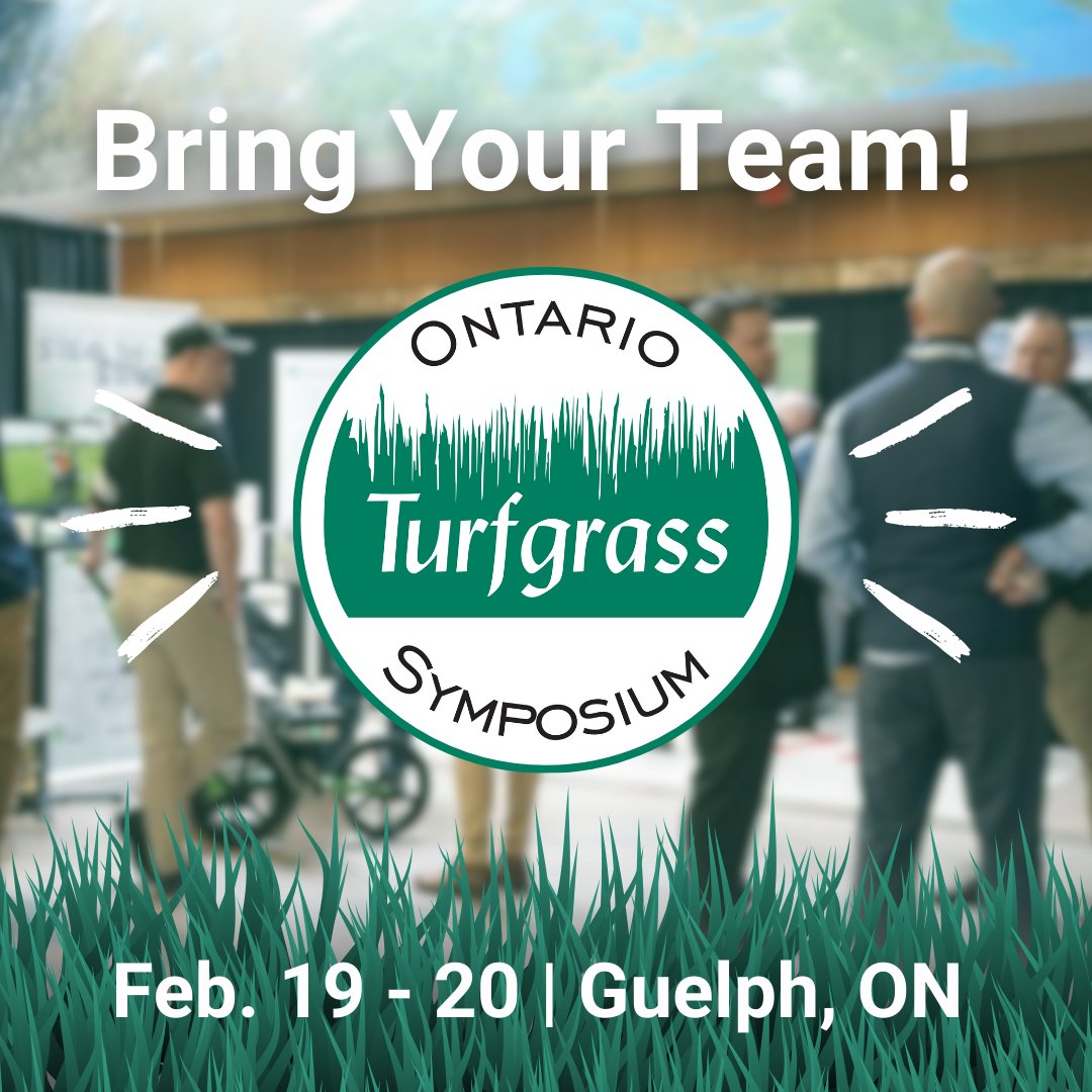 GuelphTurf's tweet photo. Bring your team! Donโt miss the Ontario Turfgrass Symposium, Feb. 19-20 in Guelph, ON. Letโs grow together!
Register your team at: https://t.co/sqzzOte7qK
#OTS2025 #GreenThumbs #Turf #TurfGrass #TurfTalk #GrowYourKnowledge #Innovators #MarkYourCalendars #SaveTheDate #RegisterNow https://t.co/vNCtDQDQ95