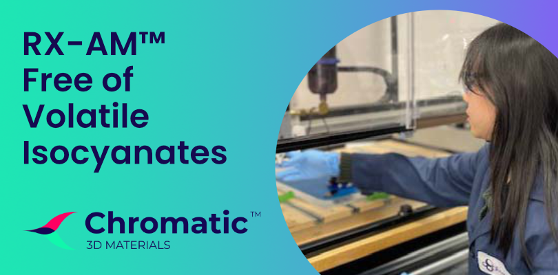 Chromatic is pleased to announce that its RX-AM™ platform has been deemed safe for workers without protective measures beyond a standard enclosure.

Read more: ow.ly/WYUK50UoBR8 

#3Dprinting #additivemanufacturing #isocyanates #REACH