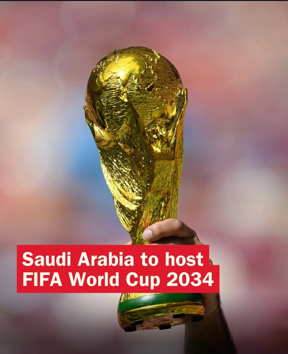 keemoo82's tweet photo. Congratulations to Saudi Arabia,  on this remarkable achievement! Hosting the FIFA World Cup™️ 2034 in #KSA is not only a monumental milestone for the nation but also an amazing event for the entire Arab world. Wishing you continued success and a spectacular journey ahead. https://t.co/cb6QvwmXco