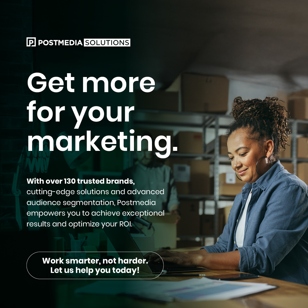 Maximize your marketing potential with precision targeting, while gaining access to our 130+ premium brands, advanced tools, and valuable audience insights to optimize your campaign. Let’s get started today! #BrandStrategy #DigitalMarketing #Postmedia