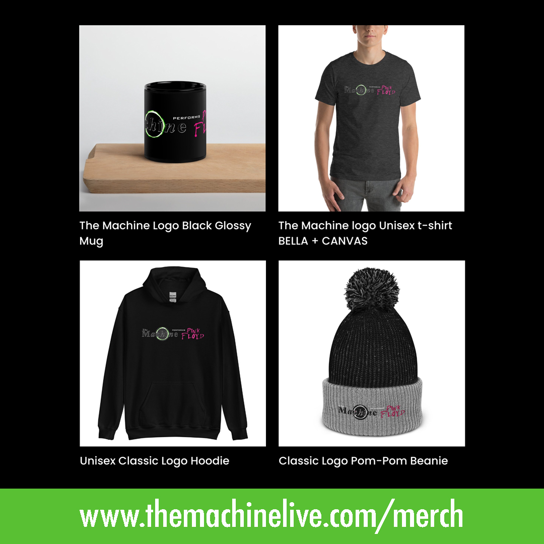 Working on your holiday shopping list? Don't forget to check out our merch!  themachinelive.com/merch

#pinkfloyd #pinkfloydtribute #holidayshopping