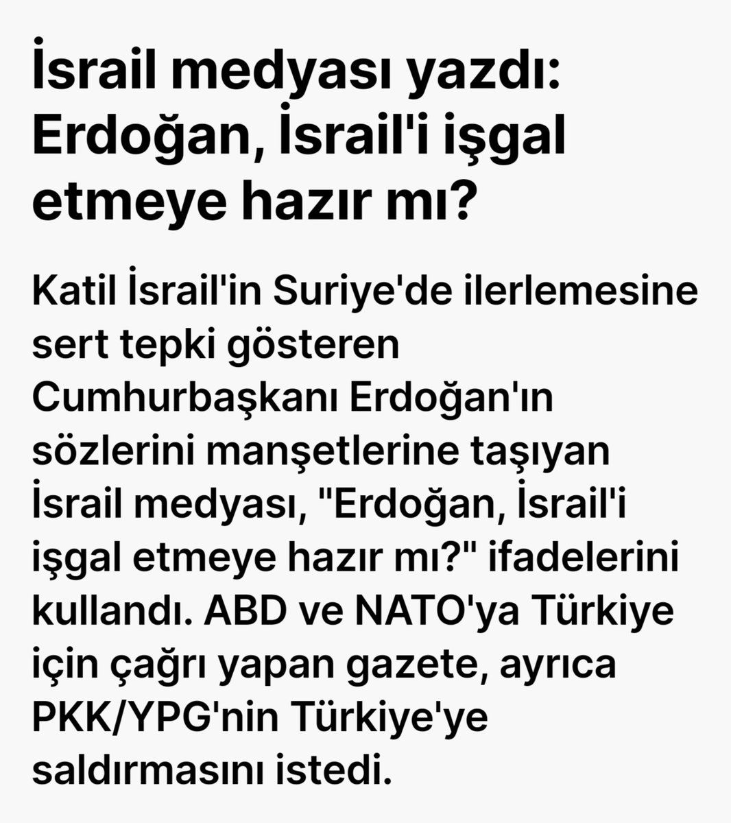 SireneOznur's tweet photo. Türkçe konuşan gazeteci:
➖"Türkiye Suriye'de İsrail için çalışıyor."

İsrail medyası:
➖"Erdoğan İsrail'i işgal etmeye hazır mı?" https://t.co/XY5mdicxgZ