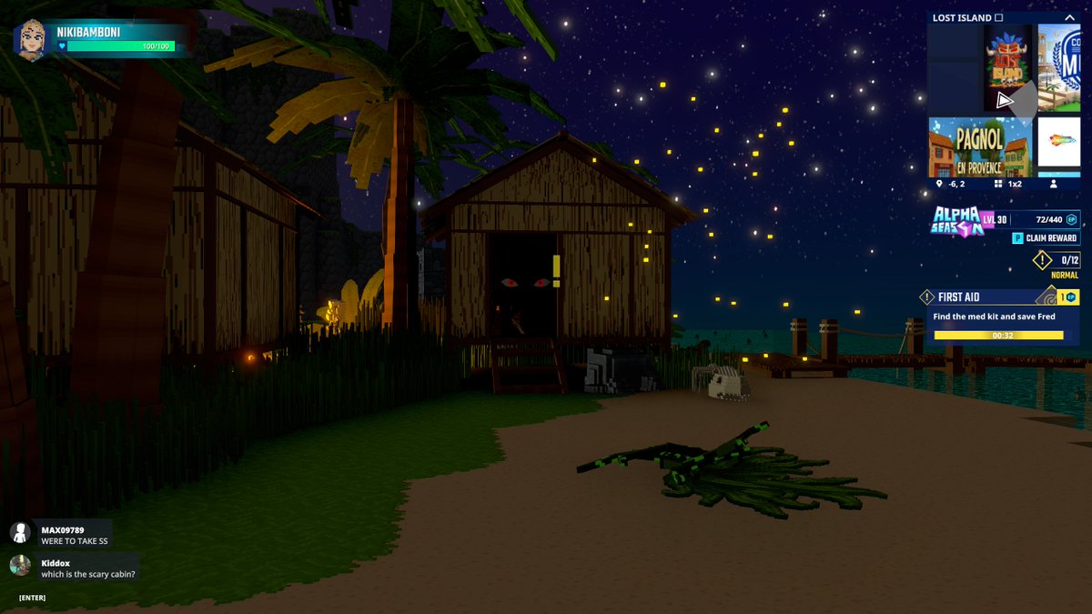 Found a spooky Wood Cabin with Scary Eyes on Lost Island in <a href="/TheSandboxGame/">The Sandbox</a>. Who dares to knock on the door? 🏚️👀 <a href="/Box3app/">BOX3 CREATIONS</a> register-landings.sandbox.game/alphaseason4-s… #TheSandbox #AlphaSeason4 #AS4SocialChallenge