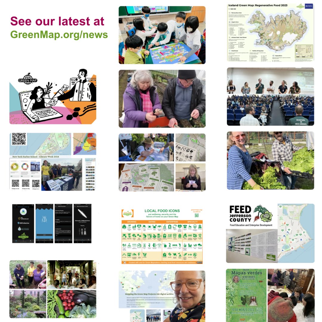 Check out our latest news, locally &amp; globally at GreenMap.org/news
