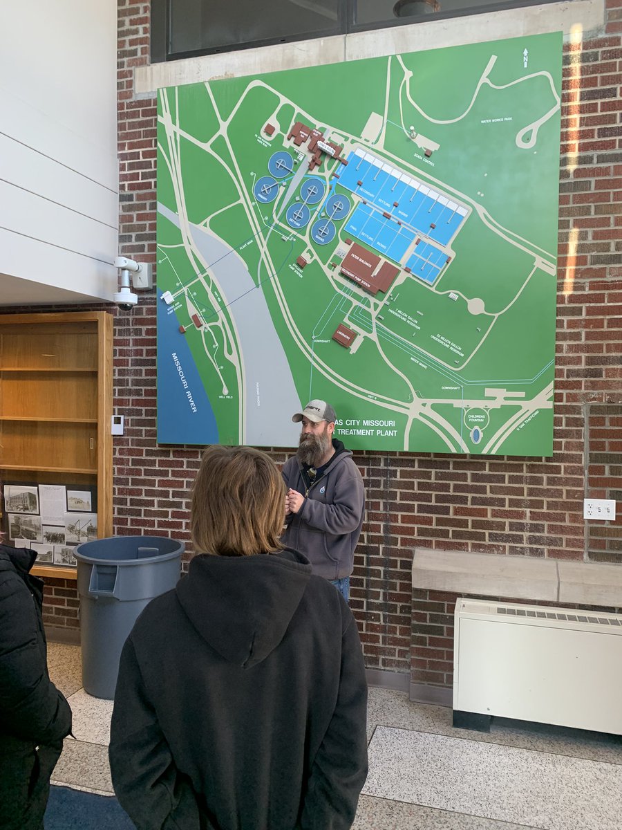 Water Management students touring the drinking water plant today.  They are career-ready!