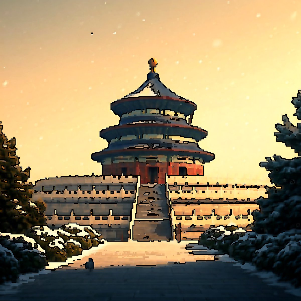 The Temple of Heaven (天坛) is a complex of imperial religious buildings located in the southeastern part of central Beijing 🖼🎨

<a href="/batsoupyum/">batsoupyum</a> &amp; <a href="/jared_poz/">Jared_poz: 8NAP Founder</a> 
How do you see the future of ai art?
Will you support AI artists and new styles?