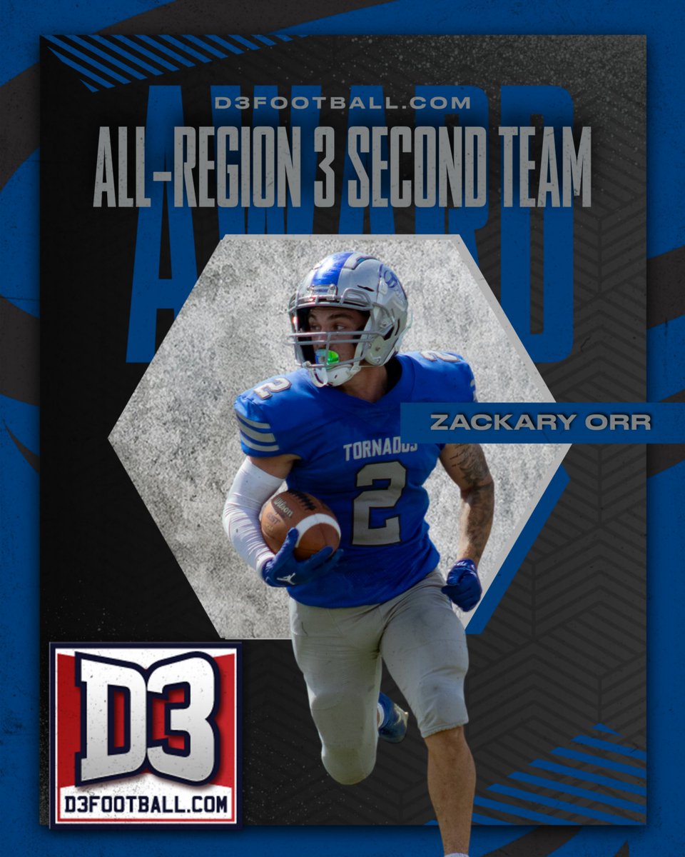 Brevard College Athletics (@bctornados) on Twitter photo Football: BREAKING NEWS - Congrats to <a href="/BrevardF5/">BC Football 🌪</a> graduate wide receiver Zackary Orr for being selected to the D3football.com All-Region 3 Second Team! Zackary was selected at TWO different positions (WR, Returner), the first time ever for a Tornado! #NadoNation #d3fb Football: BREAKING NEWS - Congrats to <a href="/BrevardF5/">BC Football 🌪</a> graduate wide receiver Zackary Orr for being selected to the D3football.com All-Region 3 Second Team! Zackary was selected at TWO different positions (WR, Returner), the first time ever for a Tornado! #NadoNation #d3fb