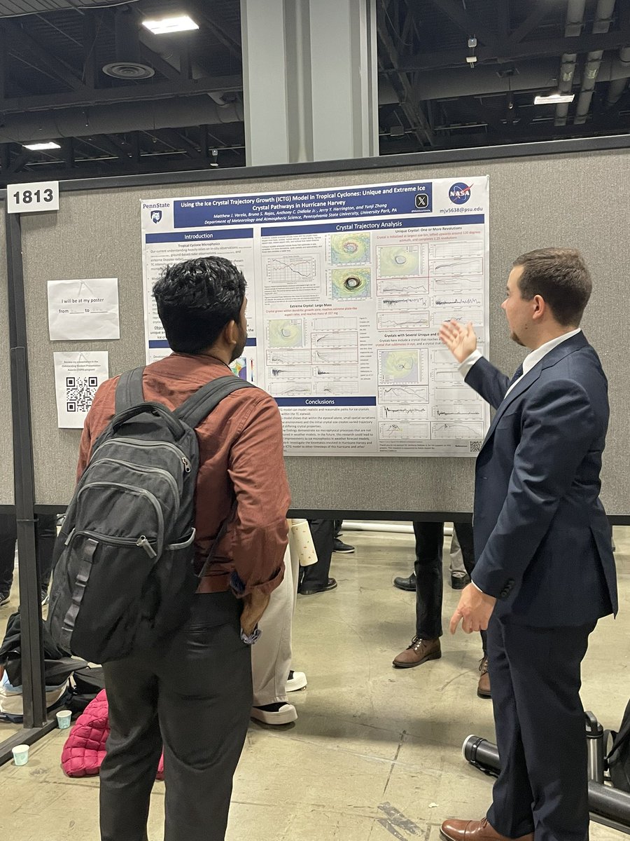 A successful day at #AGU24 presenting my research! Thank you to everyone who came out and had great questions and suggestions!