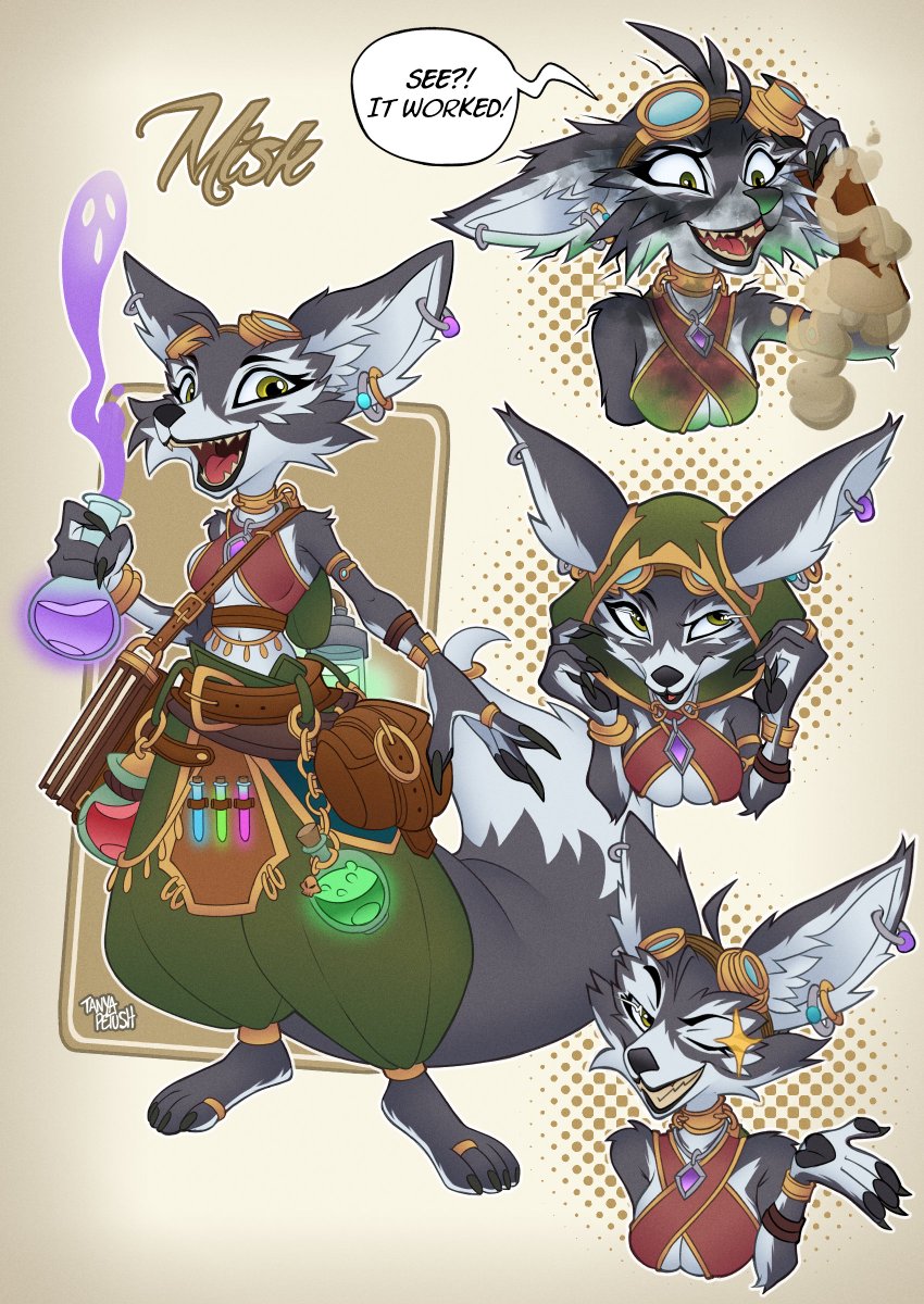 This one's for another friend of <a href="/galtharos/">The man with the Rezan tattoo</a> ! This #vulpera seems to be popular, I'm glad you guys like her design! :3
#WorldOfWarcraft #CharacterDesign #CharacterSheet #ReferenceSheet