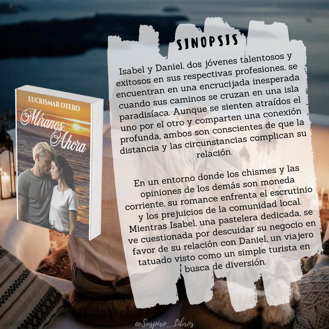 Suspiro_Libros's tweet photo. "Jamás, jamás, había sentido esta sensación que siento cuando me miras."

-Lucrismar Otero

#MíranosAhora
#LucrismarOtero
#Frases
#FrasesDeLibros 
#Reseña

Reseña: 
🖇:https://t.co/Yvf2mLajEV https://t.co/CpykvpWFrC