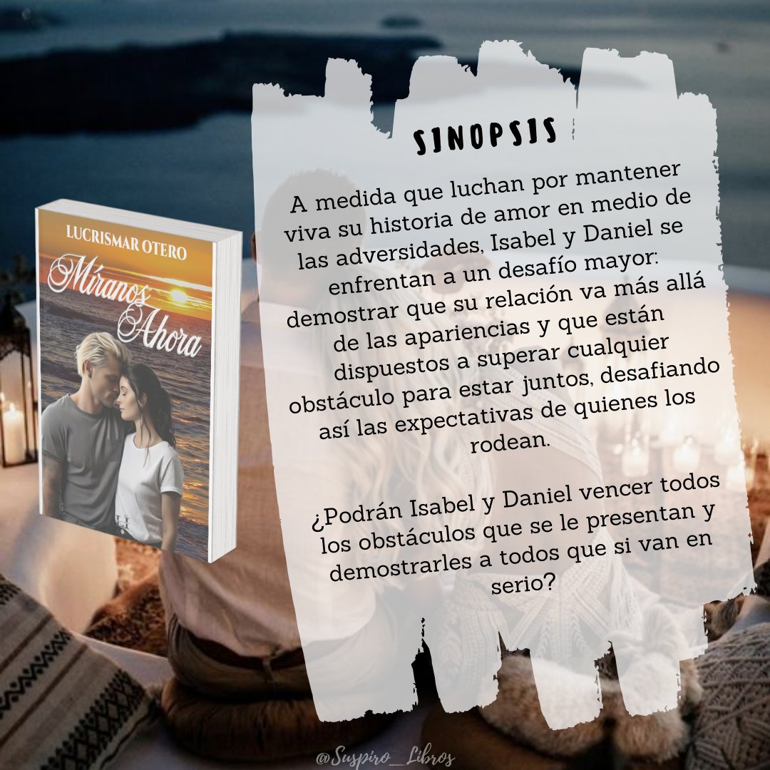 Suspiro_Libros's tweet photo. "Jamás, jamás, había sentido esta sensación que siento cuando me miras."

-Lucrismar Otero

#MíranosAhora
#LucrismarOtero
#Frases
#FrasesDeLibros 
#Reseña

Reseña: 
🖇:https://t.co/Yvf2mLajEV https://t.co/CpykvpWFrC