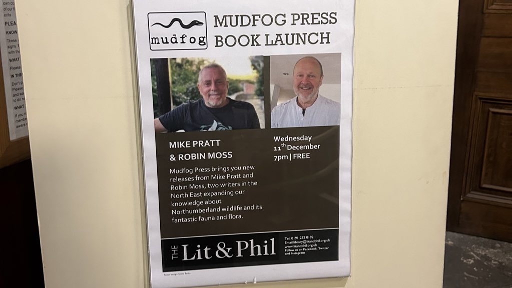 Mike_Pratt_NWT's tweet photo. Proud to be launching #Aftermaths tonight alongside great poet Robin Moss! @NorthWildlife https://t.co/WmlXywbYip