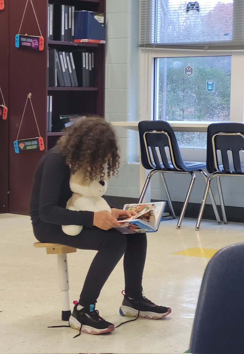 BurrussSandy's tweet photo. When it's raining outside in December and you dont care one bit BECAUSE you have your balance stool and are reading with your favorite stuffed animal in Reading class....you can go anywhere in the world in a book! ❤️
#ccesdukes #WeAreCuCPS https://t.co/oXIFL7YoUT