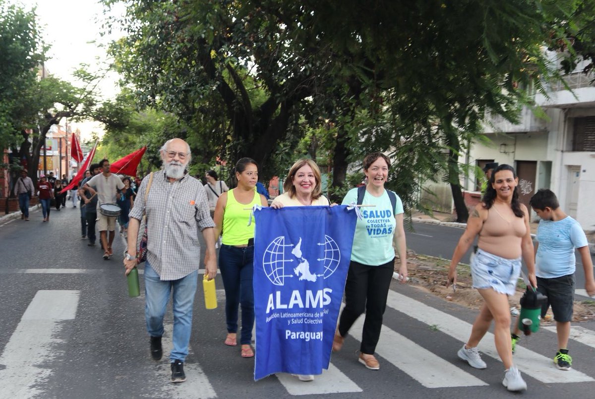 AlamesParaguay's tweet photo. ALAMES 🇵🇾 Presente en la Marcha por la Defensa de los #DDHH y Contra el Autoritarismo 2024 @Codehupy99 https://t.co/xn8tDUkOlK