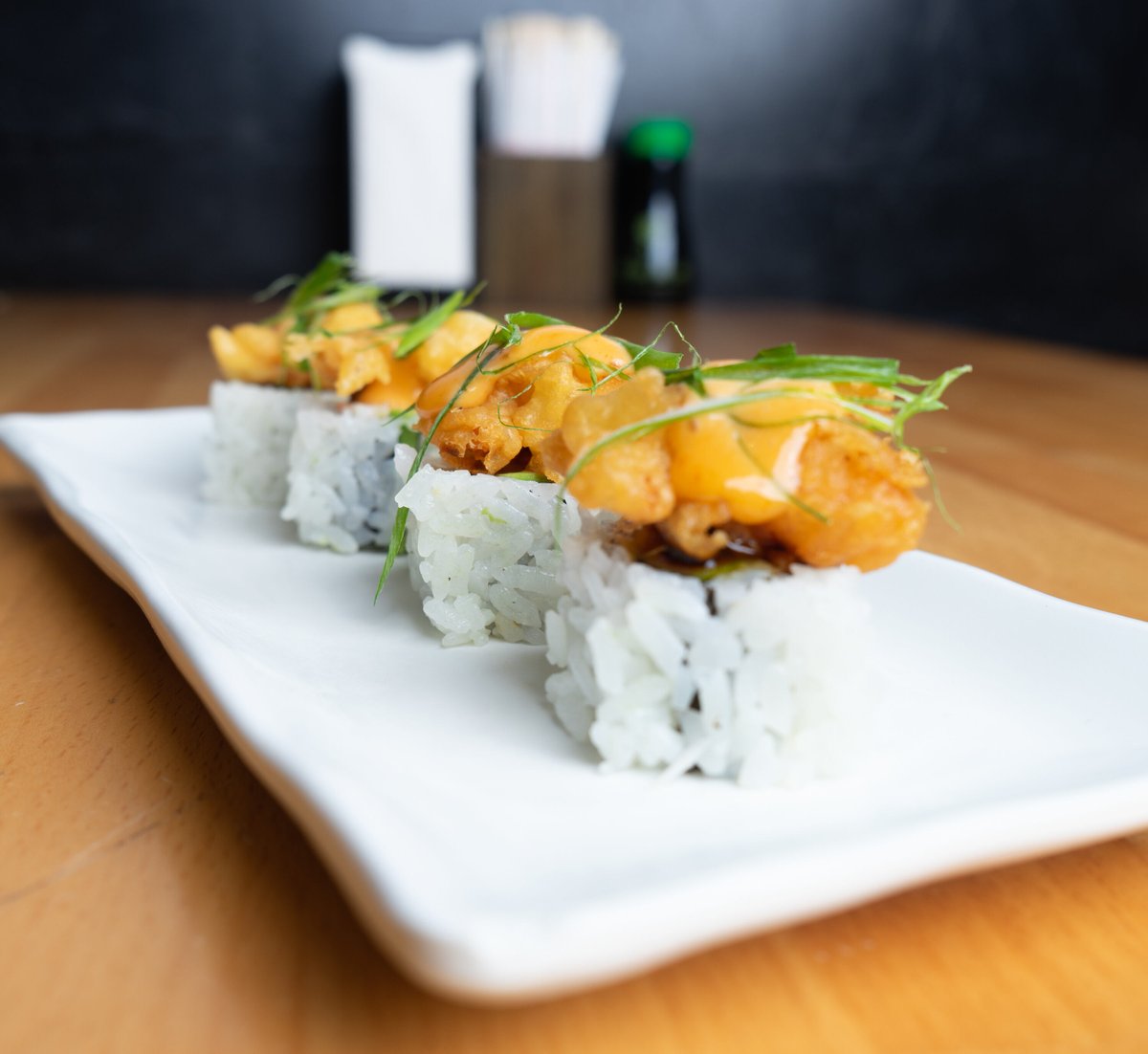SushiStop's tweet photo. You'll love popping these Popcorn Shrimp Rolls into your mouth! Come and get it!
____
📍 @sushistopusa #sushistop https://t.co/IUh8kcN1rZ