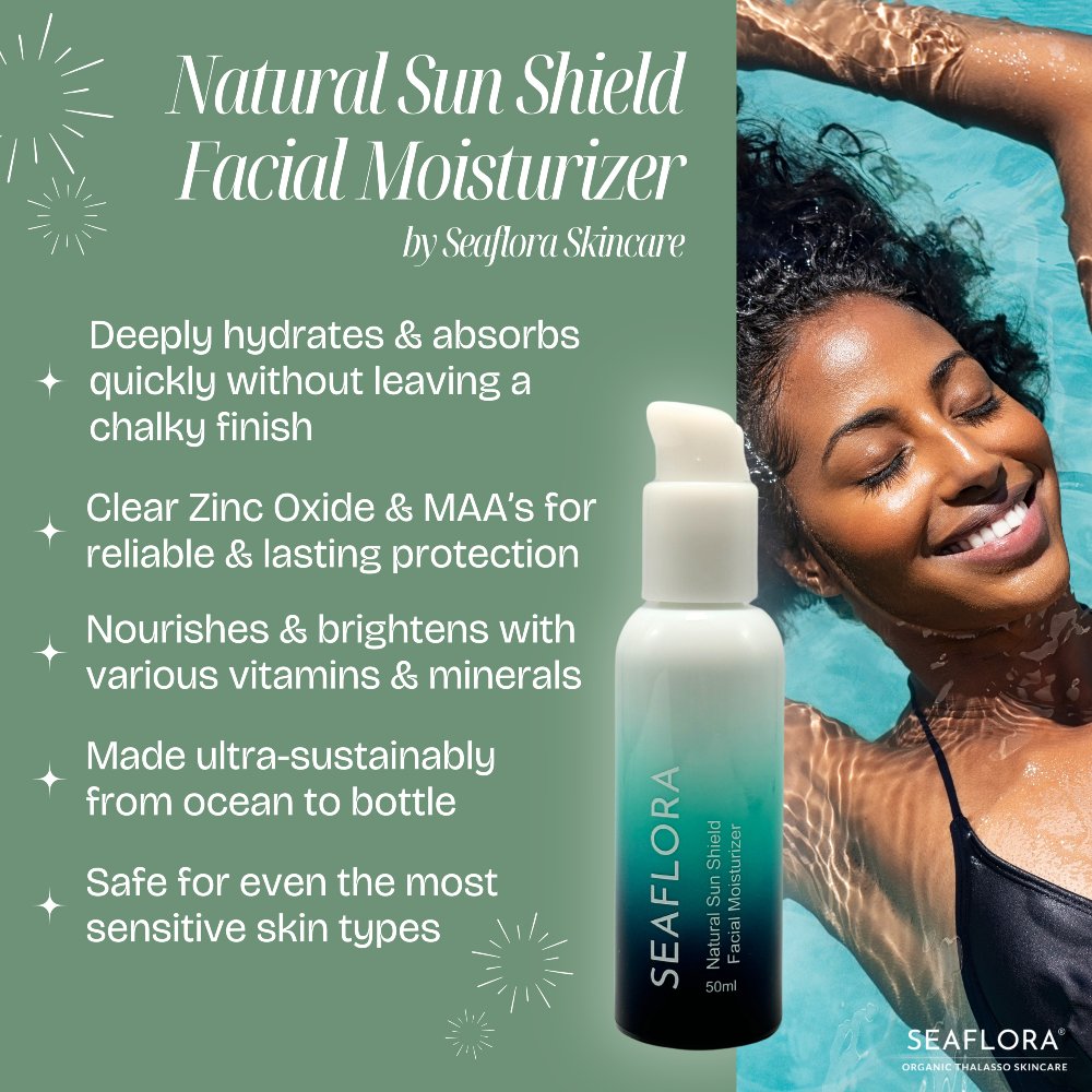 SeafloraOrganic's tweet photo. Protect your skin every day with Natural Sun Shield Facial Moisturizer. A revolutionary zinc oxide & MAAS-infused product. Ultimate UV protection, naturally & safely.
#seafloraskincare #sunscreen #seaweedskincare #seaweed #seaflora #sunshield #naturalskincare #maas #zincoxide https://t.co/es03s4w5lt