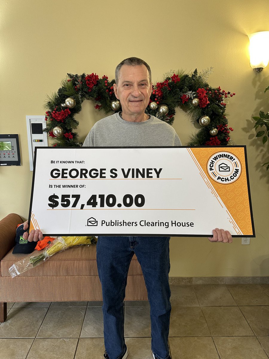 Congratulations to today's #PCHWinner, George V. of NC! 🤩🎉 He won the Ford Bronco® but decided to take the cash value. 😎💵