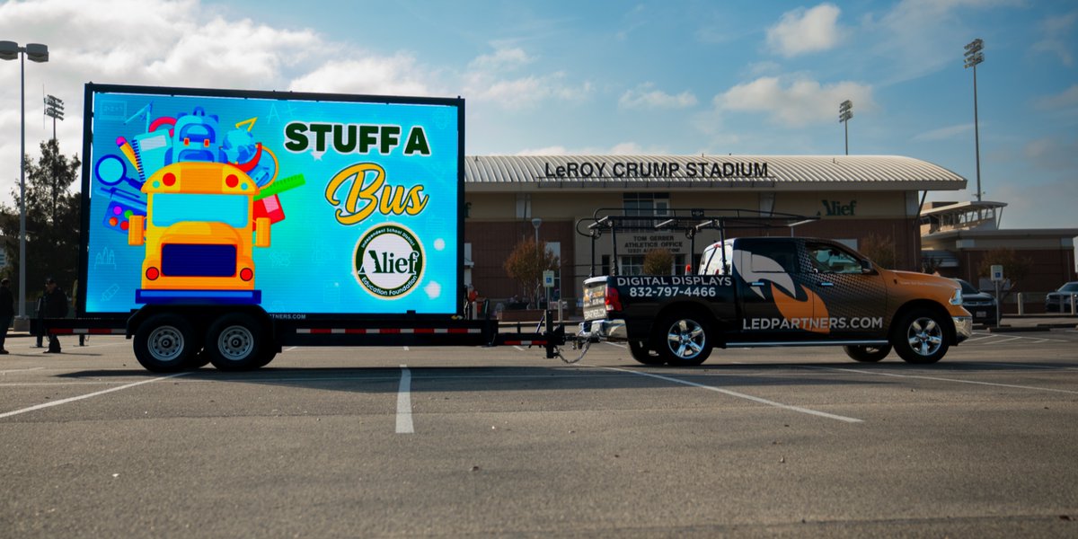 ledpartnershtx's tweet photo. Weโre proud to support the @AliefISD Stuff-A-Bus event, where the community comes together to help students get the supplies they need to succeed! ๐๐
#AliefISD #StuffABus #CommunityStrong #LEDScreens #BrightFuture #LEDpartners https://t.co/ryLJRlfubR
