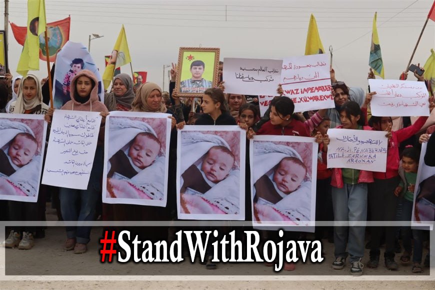 jin__Jiyann's tweet image. &quot;Rojava hepimizin devrimi, kadın devrimimize sahip çıkalım.&quot;

#StandWithRojava
@UN
@coe
@POTUS
@UNHumanRights