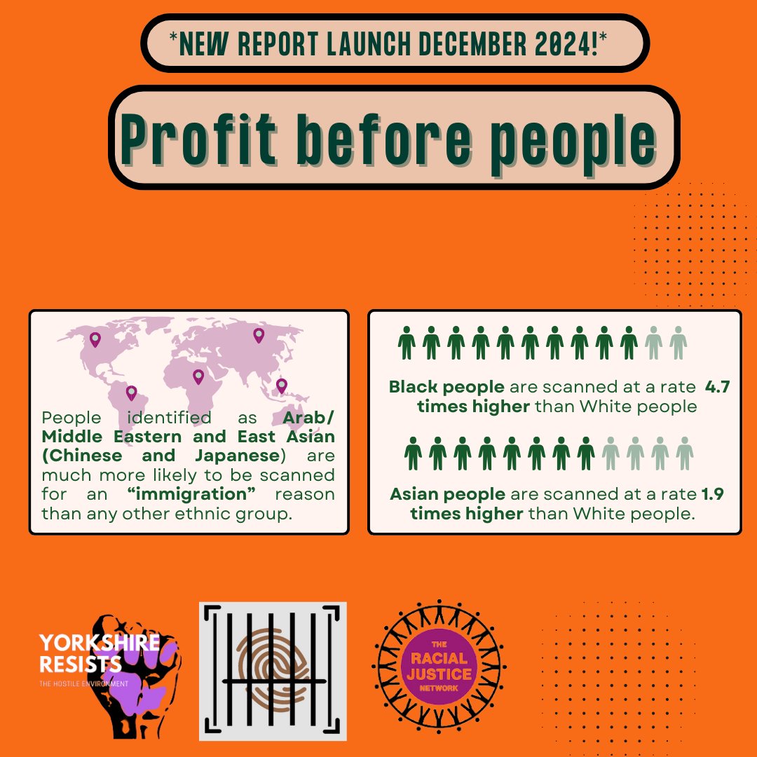 ❤️‍🩹Migrants and Racialised people are punished already by policing systems and Mobile Biometrics further punishes and harms our communities

🫂We’re calling for reparative justice and healing justice for communities and an end to this system of policing and immigration enforcement