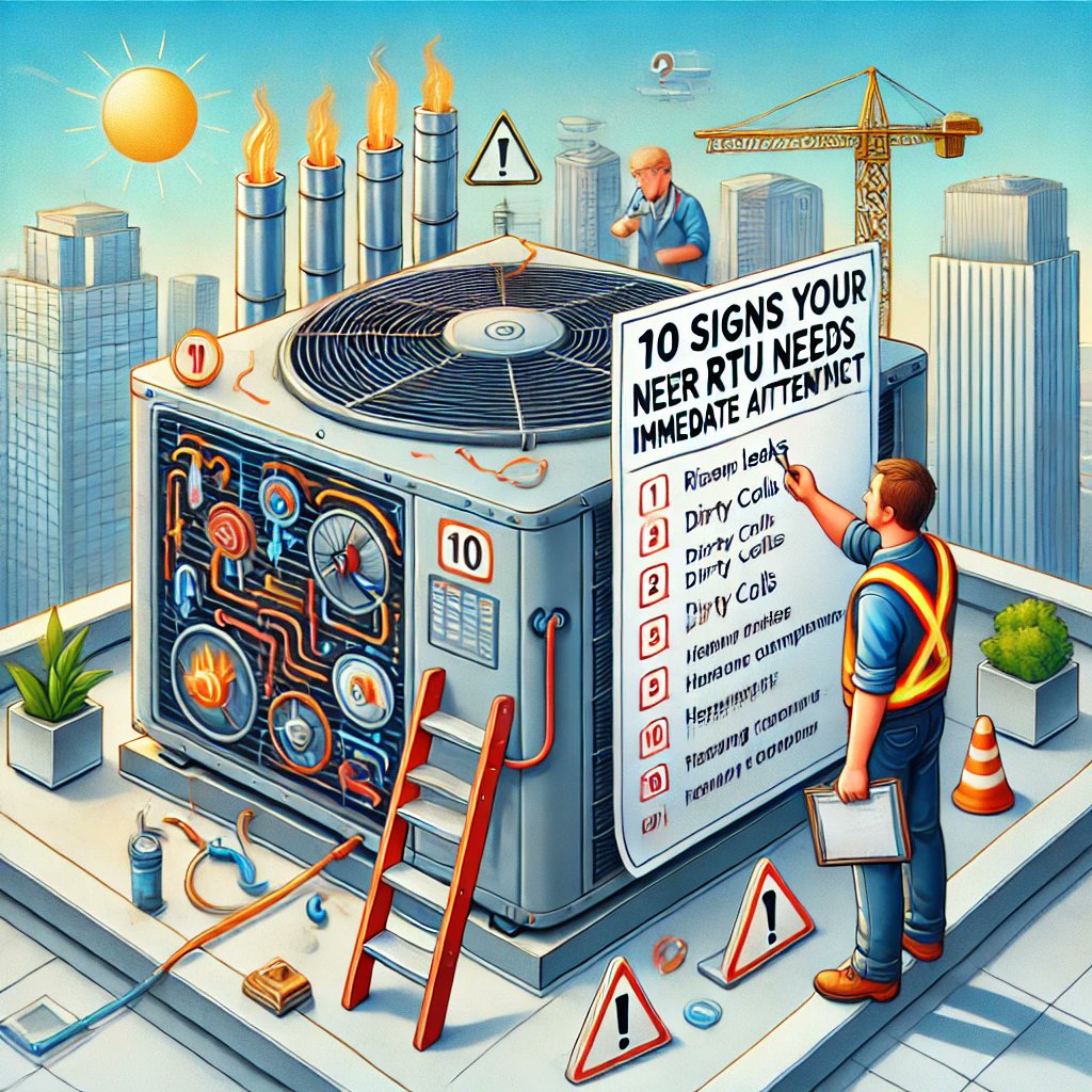 ruse_jake's tweet photo. 🚨 10 Signs Your RTU Needs Immediate Attention 🚨
1️⃣ Unusual noises or vibrations
2️⃣ Rising energy bills 📈
3️⃣ Poor cooling or airflow 🌬️
4️⃣ Frequent cycling on/off
5️⃣ Foul odors 😷
6️⃣ Visible leaks or moisture
7️⃣ Inconsistent thermostat readings
8️⃣ Overheating components 🔥
9️⃣ Dirty coils or filters
🔟 Increased tenant complaints
Which of these have you dealt with recently? Share your RTU tips or horror stories below! ⬇️
#FacilitiesManagement #HVACMaintenance #BuildingEfficiency #FacilityTips #CommercialHVAC