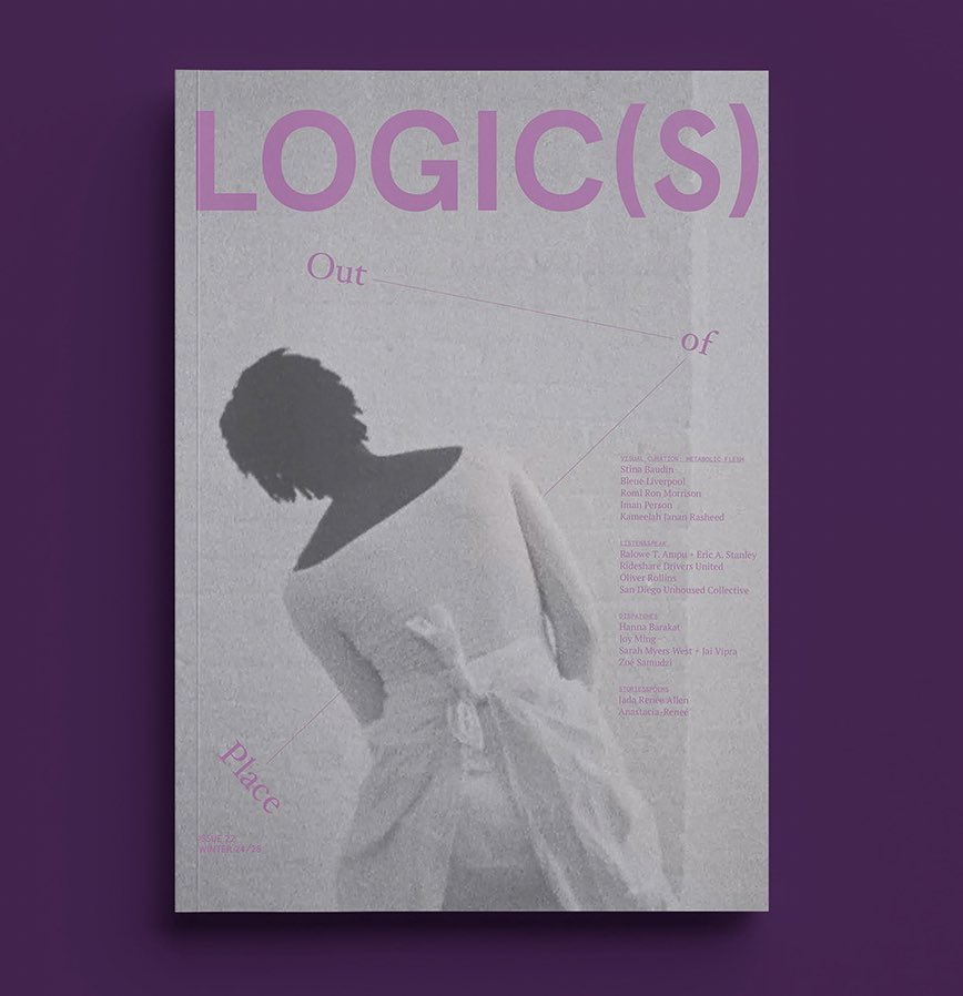 logic_magazine's tweet image. 📢Issue 22: Out of Place is out now!

logicmag.io