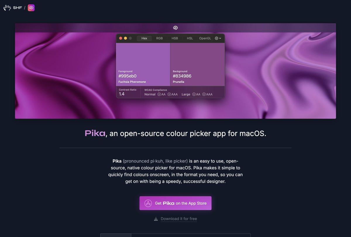 Pika has been noodling along for almost four years now and I've finally kicked it over to version 1.0. To celebrate the milestone, I'm releasing it on the Mac App Store. You can still get it for free, but if you'd like to pay to support it, you now can.
