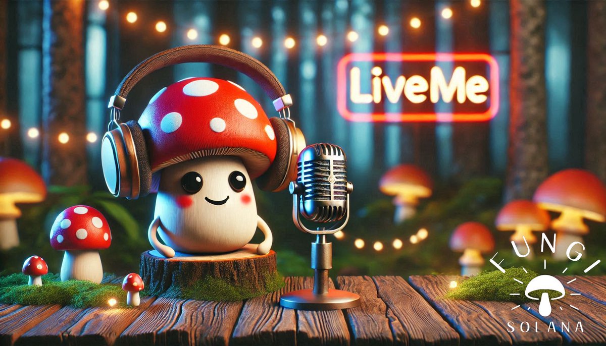 FungiSolana's tweet photo. 🍄 LIVE TODAY: Our First $FUNGI LiveMe Broadcast! 🎙
Join our first-ever $FUNGI LiveMe Broadcast TODAY at 9:30 UTC! Let’s share the magic of fungi, raise funds for marketing, and grow our community together.
📍 Where: LiveMe
⏰ When: 9:30 UTC
#Fungi #Solana #LiveMe @streamLiveme