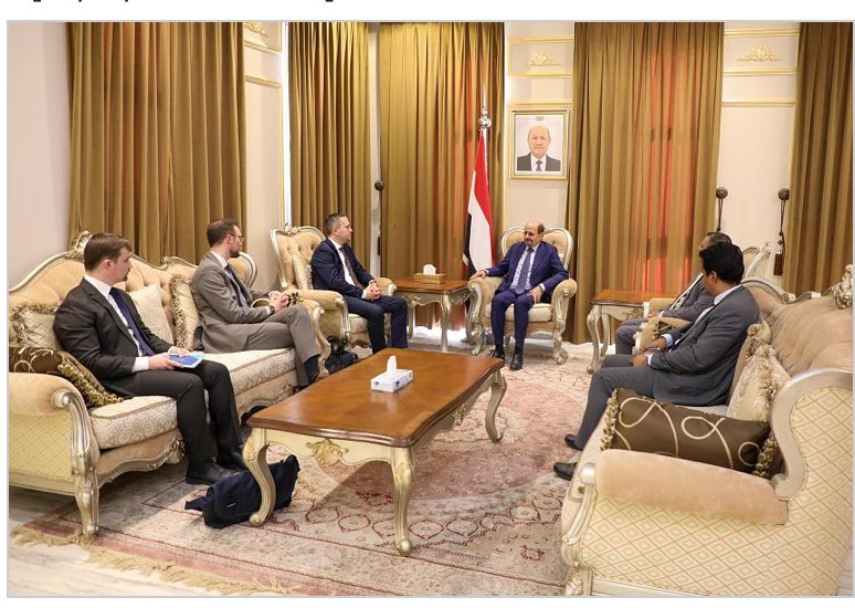 In Riadh, I was able to discuss the situation in #Yemen with the Minister for Foreign Affairs, H.E. Dr. Shaya al-Zindani.