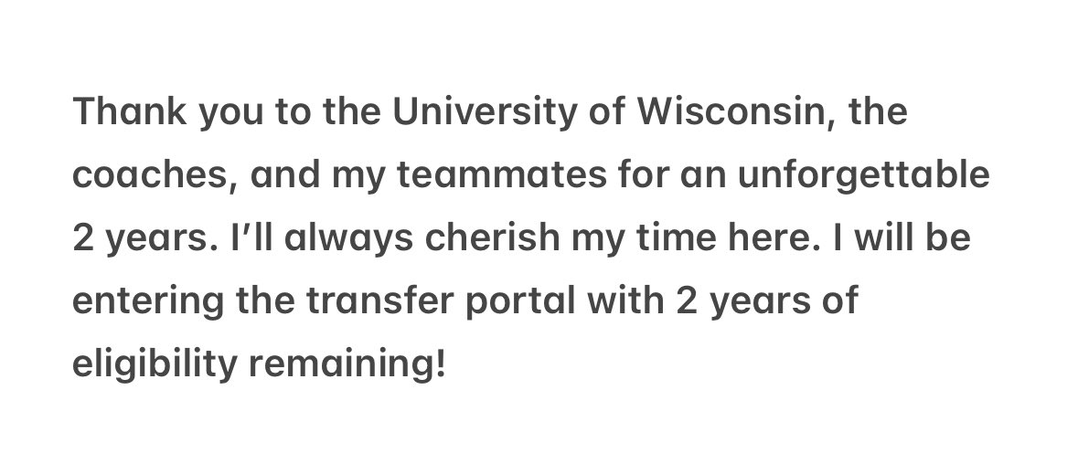 Thank you Wisconsin!