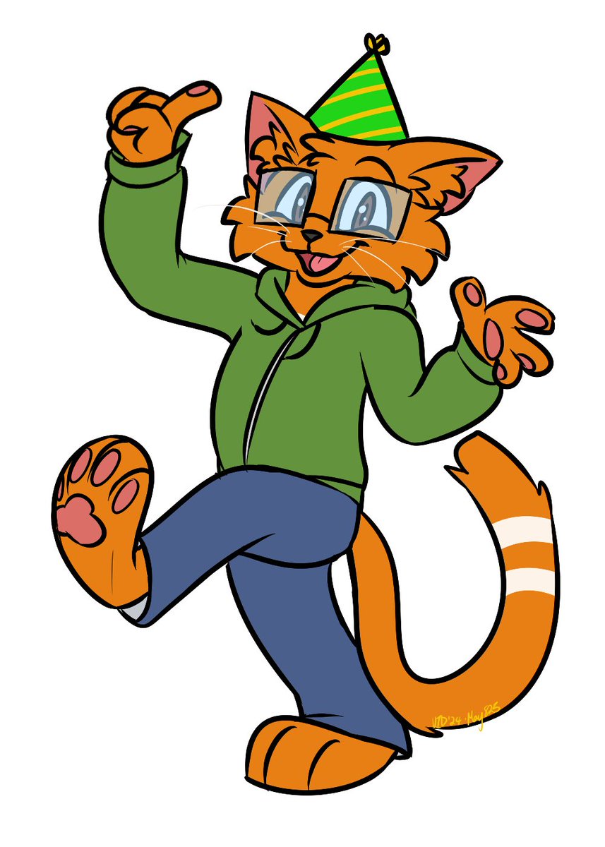 I got a little birthday doodle from <a href="/Kieruuthedragon/">May825</a> just now~! very very nice of them, it's so cute I love it :D