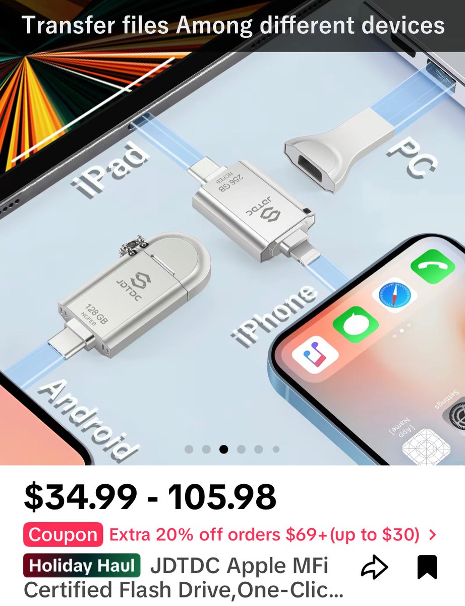 SpiritualKits's tweet image. Because they need to back up they iPhone 

vt.tiktok.com/ZTYuE32Fo/?pag…

#iphonebackup 
#iphonestorage 
#iphoneusb 
#tiktokshop 
#ChristmasShopping 
#TiktokChristmas 
#TiktokBan