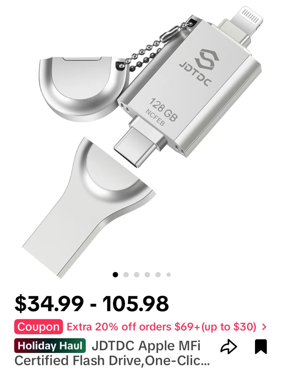 SpiritualKits's tweet image. Because they need to back up they iPhone 

vt.tiktok.com/ZTYuE32Fo/?pag…

#iphonebackup 
#iphonestorage 
#iphoneusb 
#tiktokshop 
#ChristmasShopping 
#TiktokChristmas 
#TiktokBan