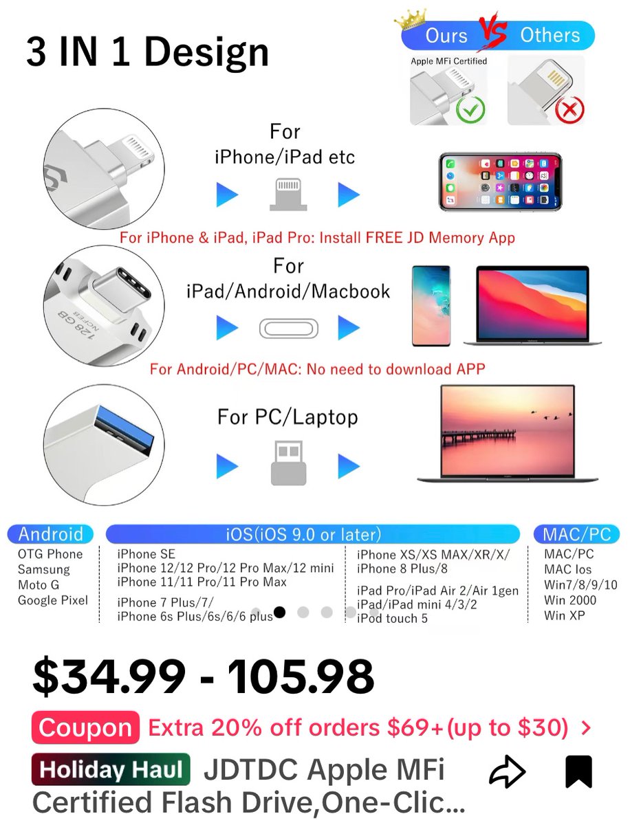 SpiritualKits's tweet image. Because they need to back up they iPhone 

vt.tiktok.com/ZTYuE32Fo/?pag…

#iphonebackup 
#iphonestorage 
#iphoneusb 
#tiktokshop 
#ChristmasShopping 
#TiktokChristmas 
#TiktokBan