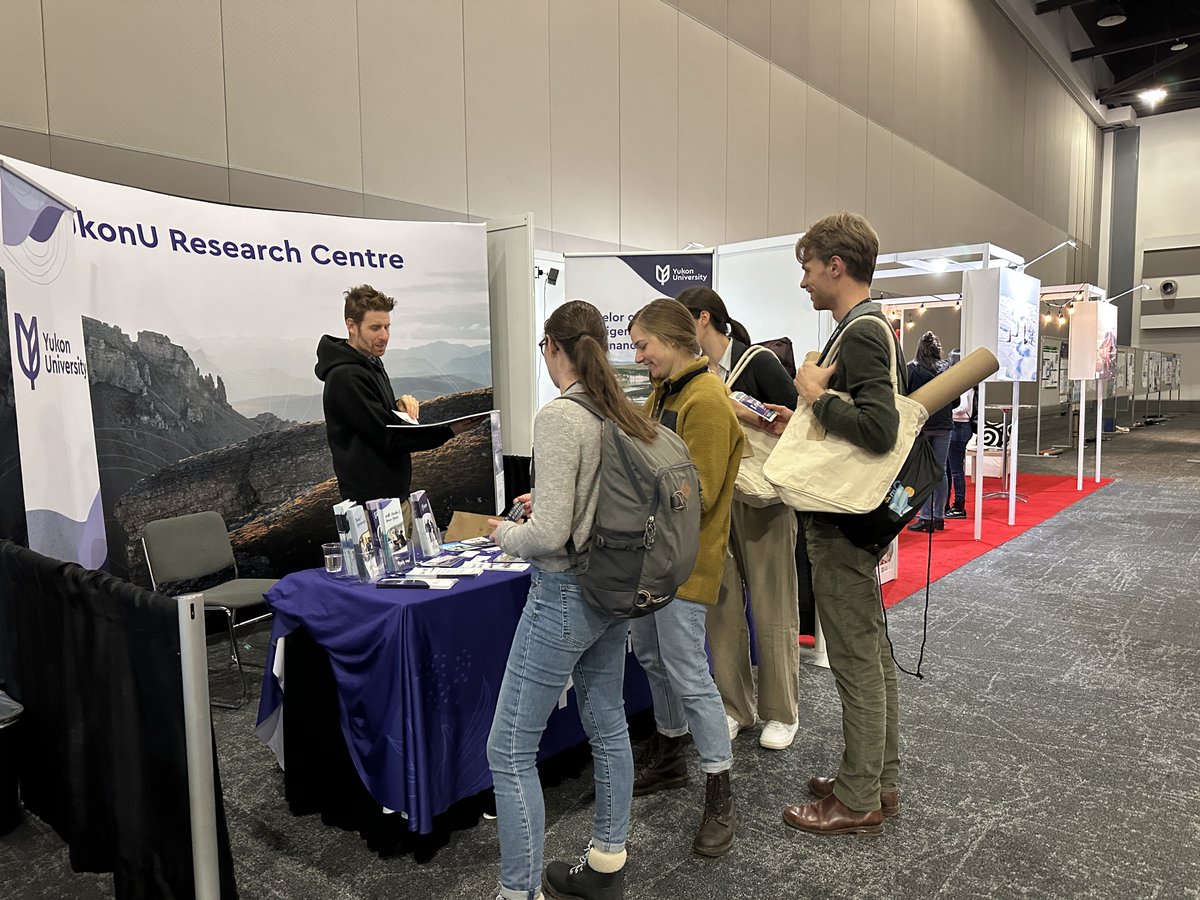 YukonUniversity's tweet photo. This week, #YukonU staff and faculty are attending the #ArcticNet conference in Ottawa where 1,000+ experts studying the impacts of climate, environmental and socio-economic change in the Arctic are presenting their research and connecting with others in the field.

@ArcticNet https://t.co/uLfnKhI8jx