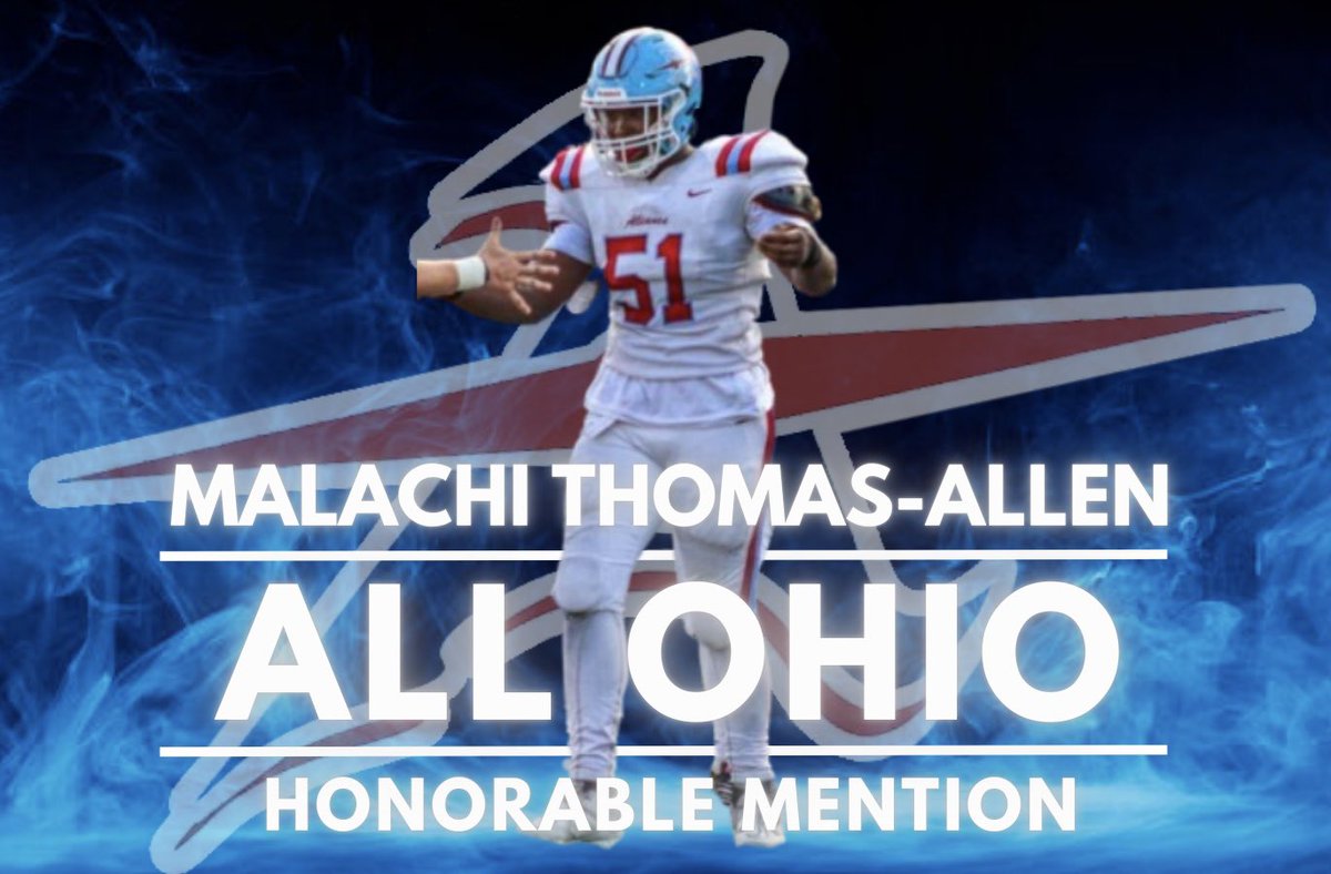 AviatorFootbal1's tweet image. Congratulations to @MalachiThomasA3 on being selected to the Division III All Ohio Team! #RepthatA