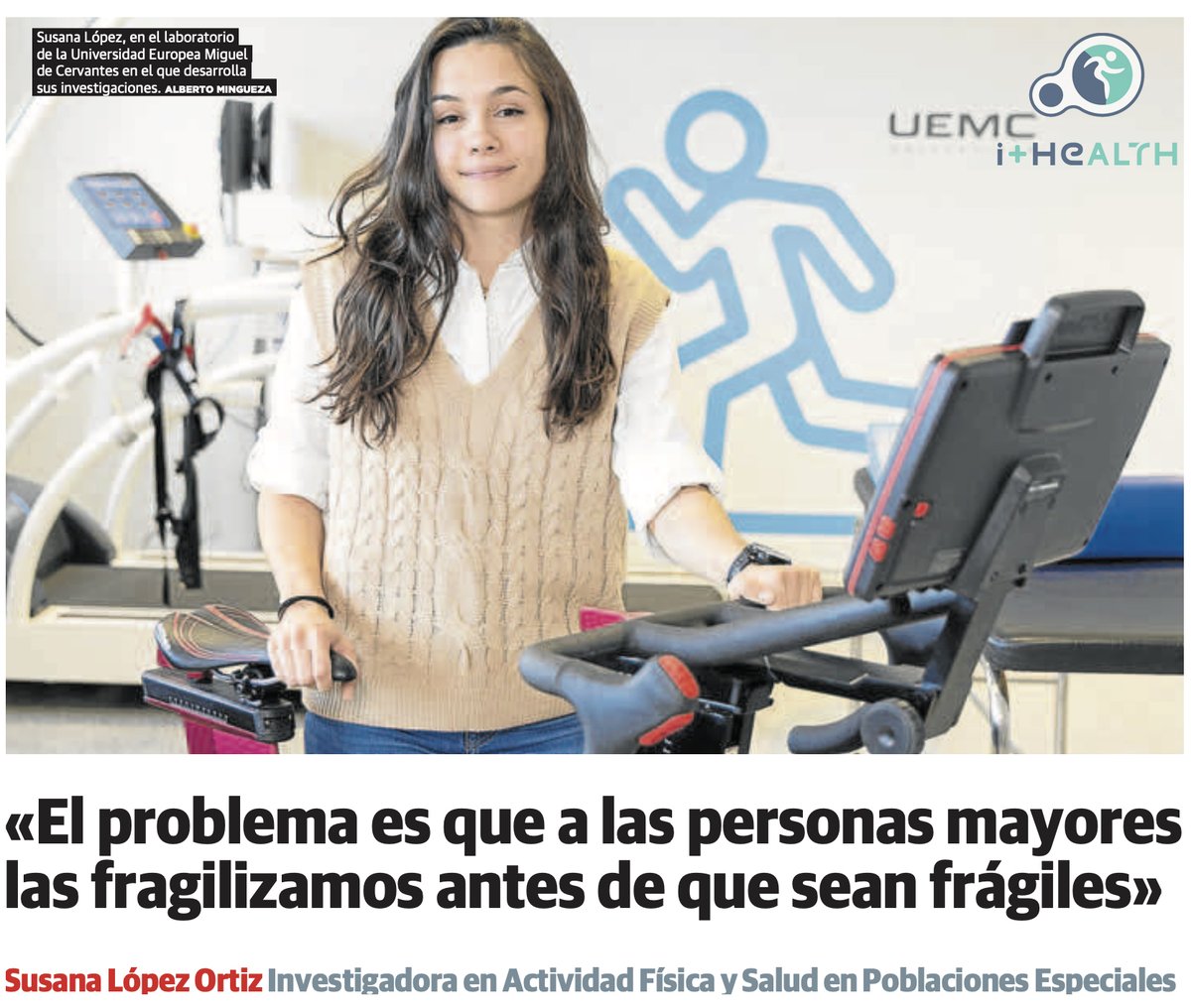 i+HeALTH (@ihealth_uemc) on Twitter photo Nuestra compañera Susana López  demuestra que movernos no solo previene fragilidad, sino que también retrasa el deterioro cognitivo."El ejercicio es un fármaco gratuito, sin efectos secundarios.#Salud  #Ciencia  #Alzheimers  #INVESTIGACION Nuestra compañera Susana López  demuestra que movernos no solo previene fragilidad, sino que también retrasa el deterioro cognitivo."El ejercicio es un fármaco gratuito, sin efectos secundarios.#Salud  #Ciencia  #Alzheimers  #INVESTIGACION