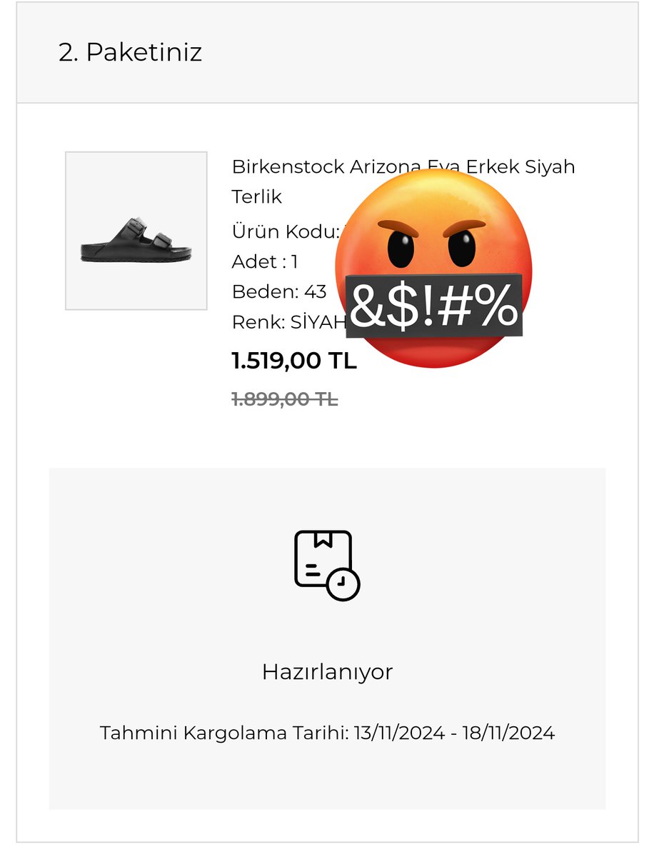 10egemen's tweet photo. @SuperStepTR   1 ay oldu sipariş vereli.. Birer hafta arayla 2 telefon görüşmesi yaptık. Siparişim paketlenmişti,yollayacaktınız. Hala paketliyse, kaybolmadıysa, paramın üstüne yatmadıysanız rica etsem ürünümü gönderir misiniz?  😡 https://t.co/TINEwtHuGx