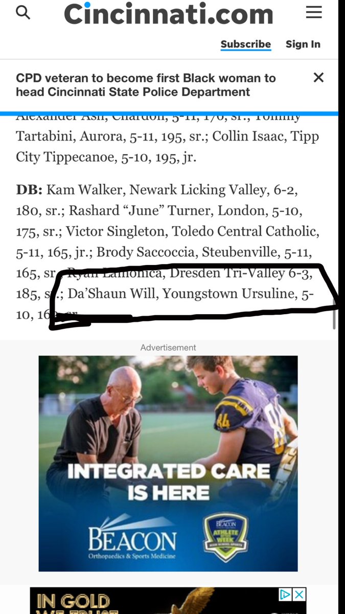DaWill_11's tweet photo. 1st team all-Ohio DB!!!!✝️ https://t.co/yZF3yniPnv