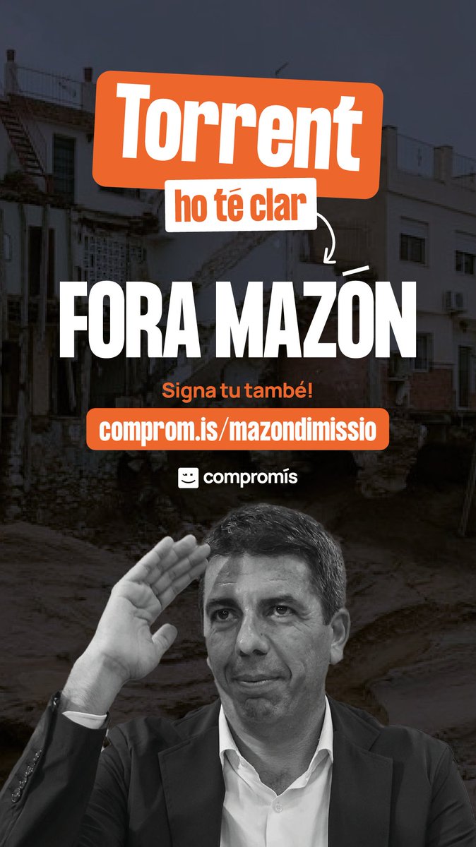 compromisTOR's tweet image. Ja en som més de 27.000❗Amb tu, en serem una més 💪🏽 

Signa per fer fora a Mazón:
actionnetwork.org/forms/mazon-di…

#ForaMazón