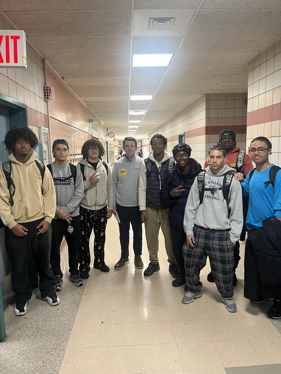 Thank you Coach <a href="/KJMcDonough/">Kevin McDonough</a> from <a href="/HobartFootball/">Hobart Football</a> for stopping by and speaking with the LIC Prospects! It was great hearing about your program!