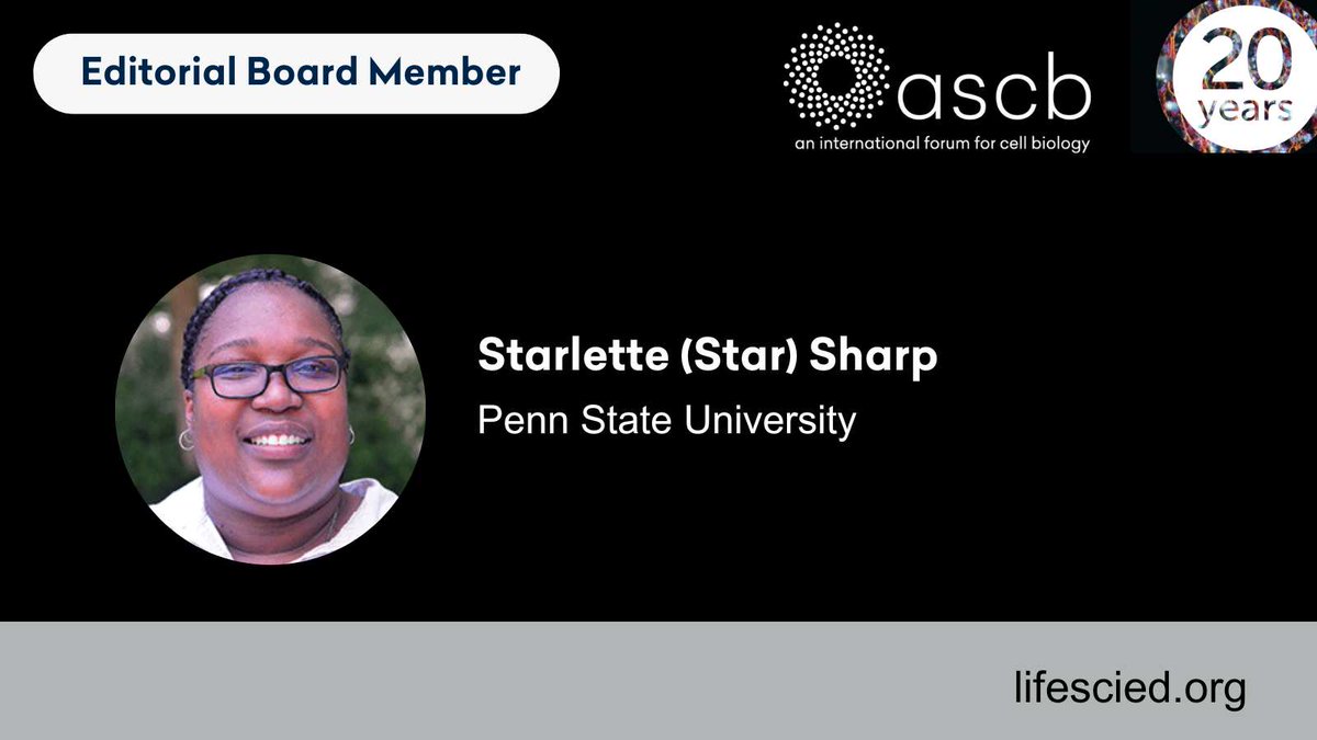 LSE Featured Editor: Starlette (Star) Sharp <a href="/penn_state/">Penn State</a>

What do you value about being part of the LSE community?
"Excellent science is great, but good people are paramount. I seek to surround myself with smart &amp; thoughtful scientist that are ALSO good..."
lifescied.org