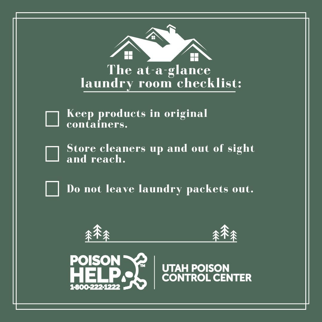 utahpoison's tweet photo. Keep cleaners in original containers and up and out of reach of little hands to prevent poisonings. Follow our #EveryRoomSafe poison checklist for more tips on how to be #PoisonSafe in your home! Save the #PoisonHelp number, 1-800-222-1222 in case of a poison emergency. https://t.co/RM4ZP0iAbE