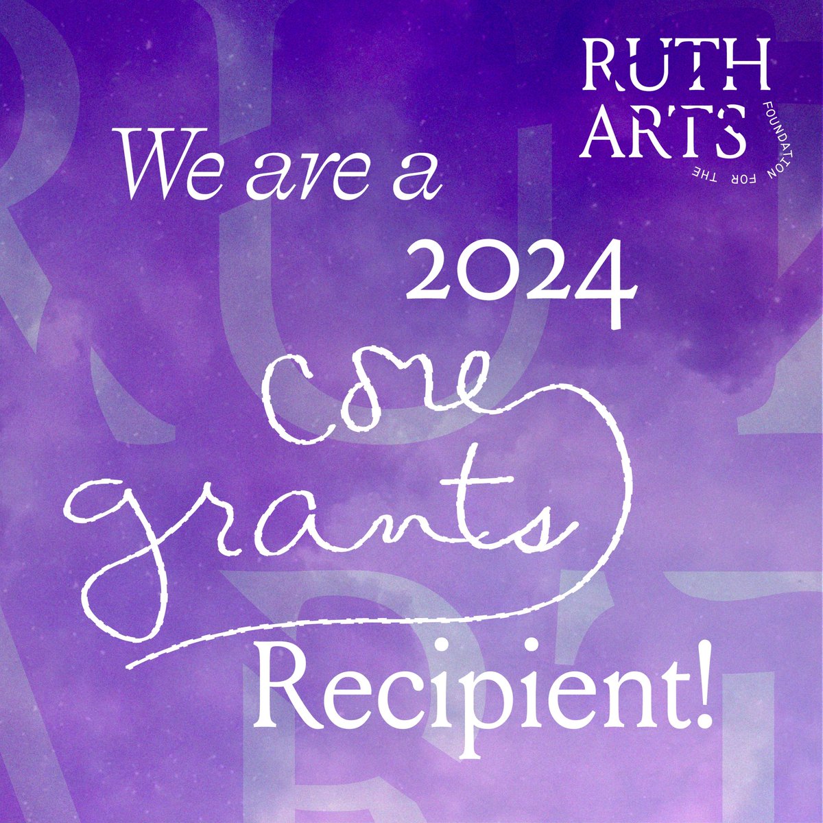We are so excited to announce that BlackStar is a 2024 recipient of a Ruth Foundation for the Arts Core Grant! ✨