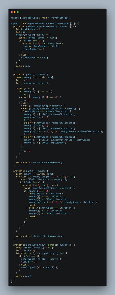 _Bikash_Singh's tweet image. I just completed &quot;Disk Fragmenter&quot; - Day 9 - Advent of Code 2024 adventofcode.com/2024/day/9 #AdventOfCode