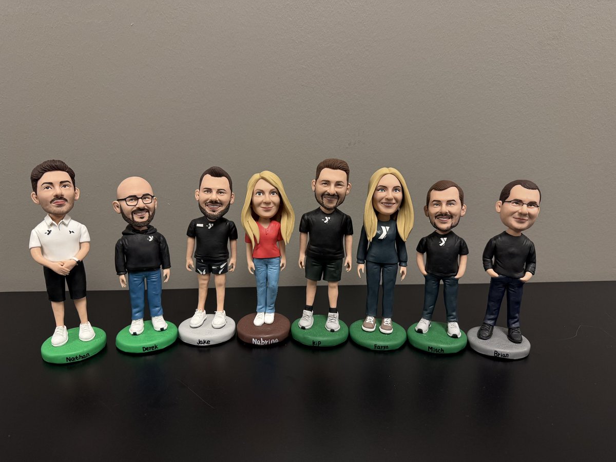 sb_ymca's tweet photo. Thank you Aaron Keltner for the bobble heads of the Y team! Such a unique Christmas gift! (Mitch, you are the shortest of the group 😂) https://t.co/odm6XWh2fd