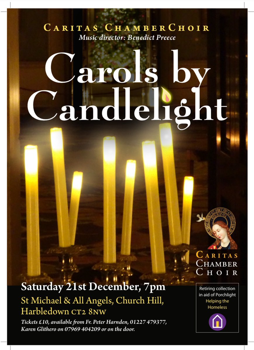 We have three concerts coming up in Kent. Details on the posters 🎅🏻